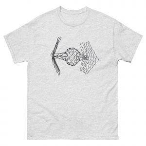 ChickenWired Villain space ship sculpture T-shirt