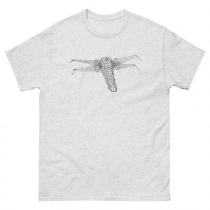 ChickenWired Hero space ship sculpture T-shirt