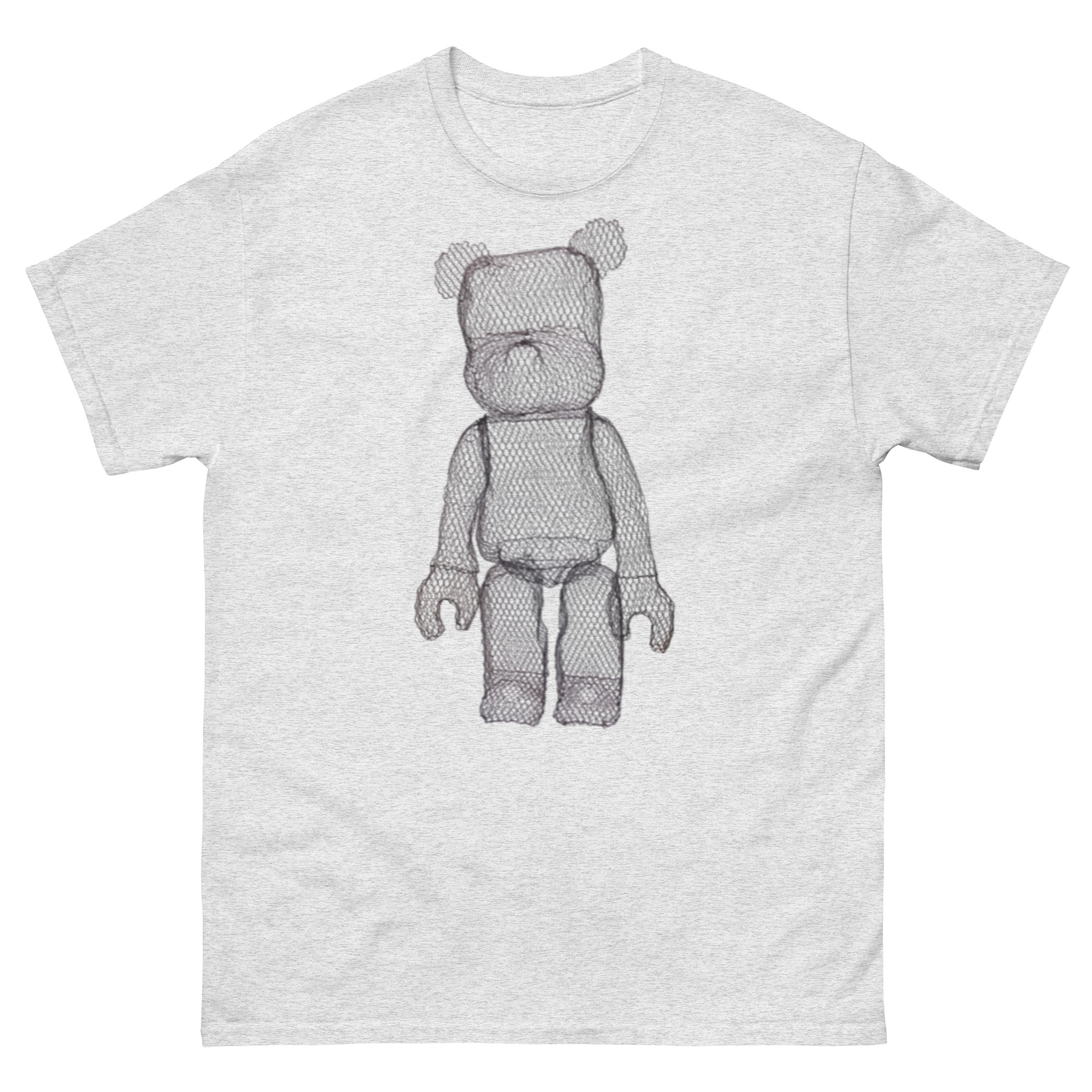 unisex-classic-tee-ash-front-68c7c414ed19c.jpg ChickenWired Wire bear T-shirt - Image 3