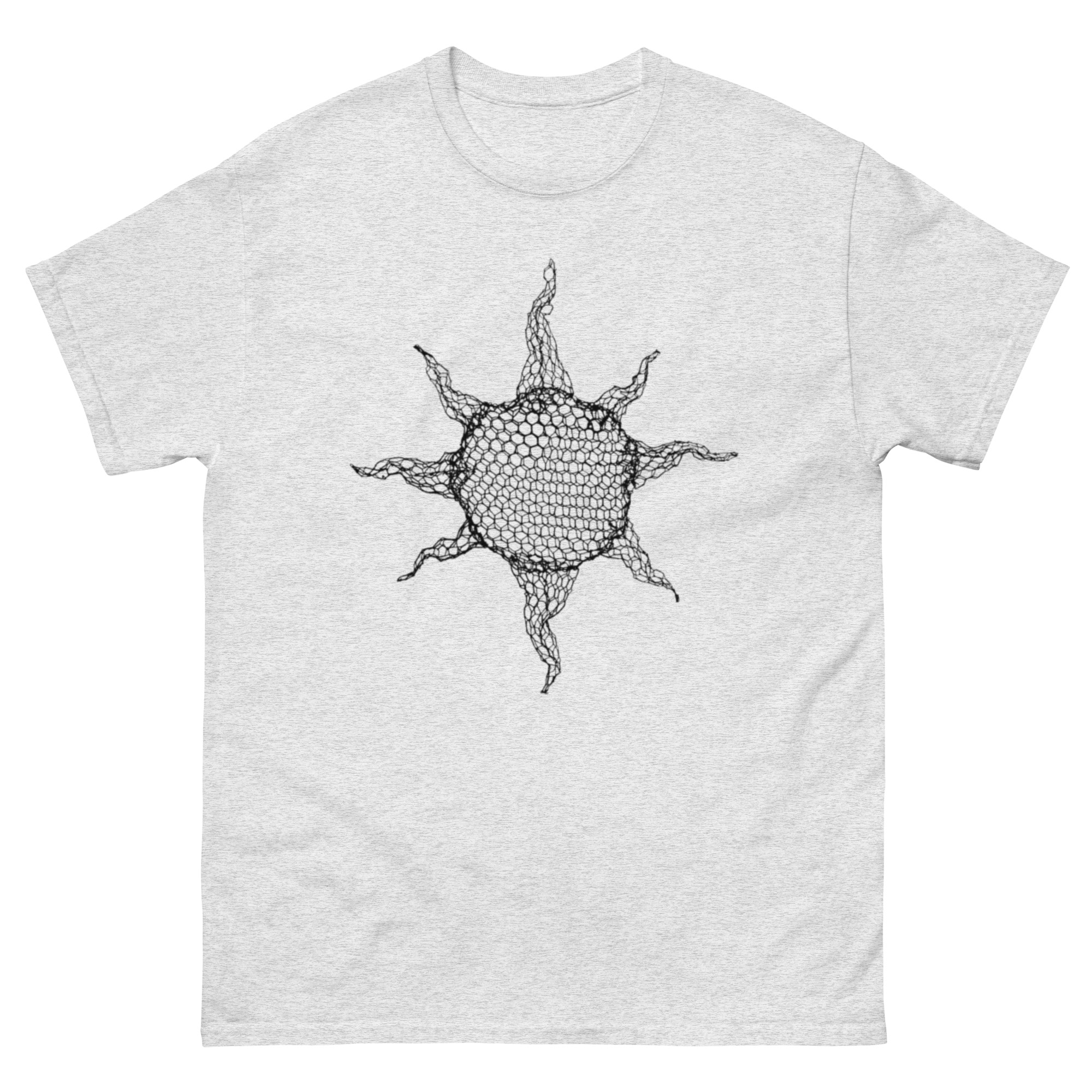unisex-classic-tee-ash-front-68c7eb9e3a8bd.jpg ChickenWired Sun sculpture T-shirt - Image 7