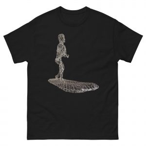 ChickenWired Surfer sculpture T-shirt - Dark T-shirt style