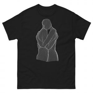 ChickenWired Peace sculpture T-shirt - Dark T-shirt style
