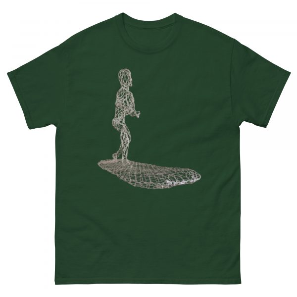 ChickenWired Surfer sculpture T-shirt - Dark T-shirt style - Image 4