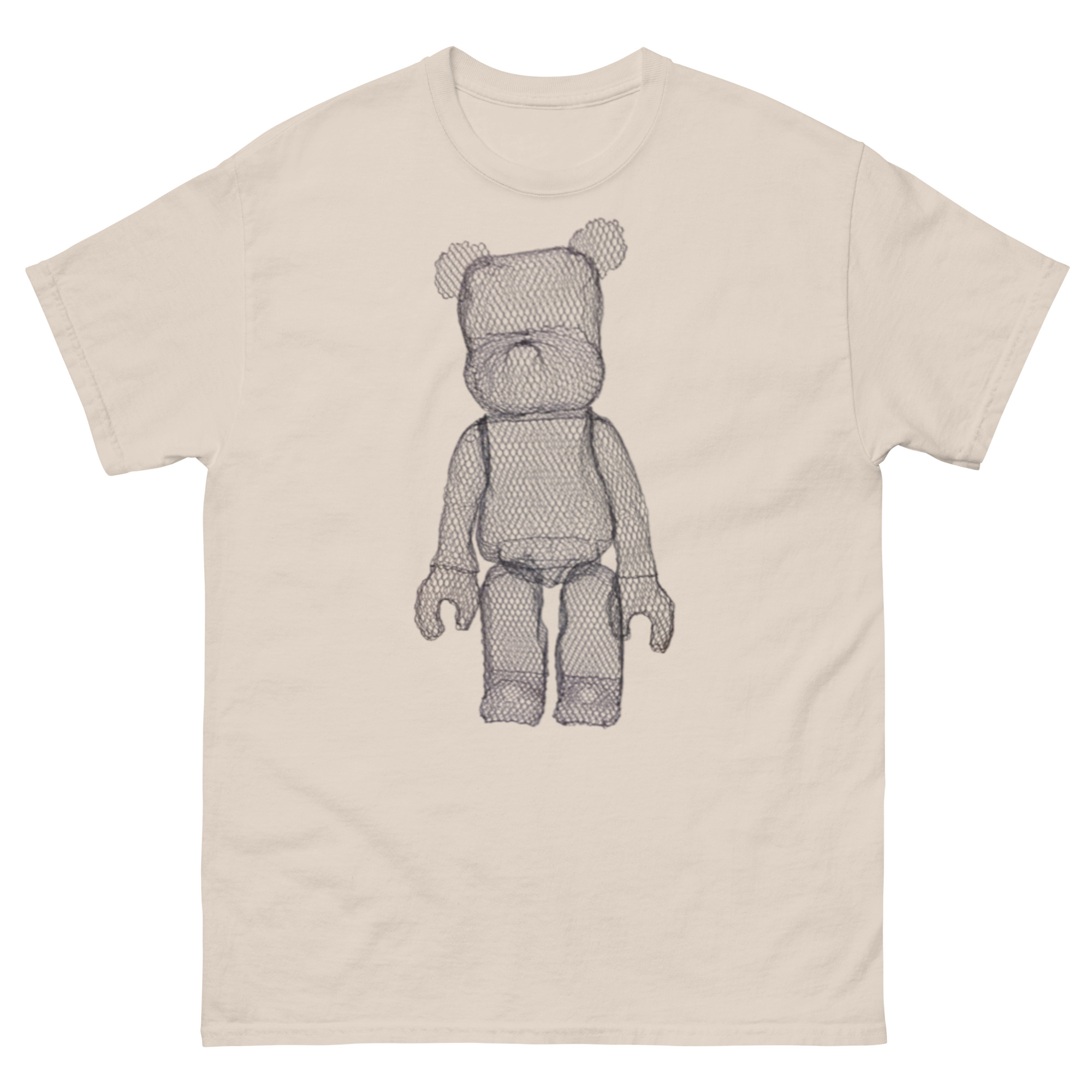 unisex-classic-tee-natural-front-68c7c414efc9c.jpg ChickenWired Wire bear T-shirt - Image 5
