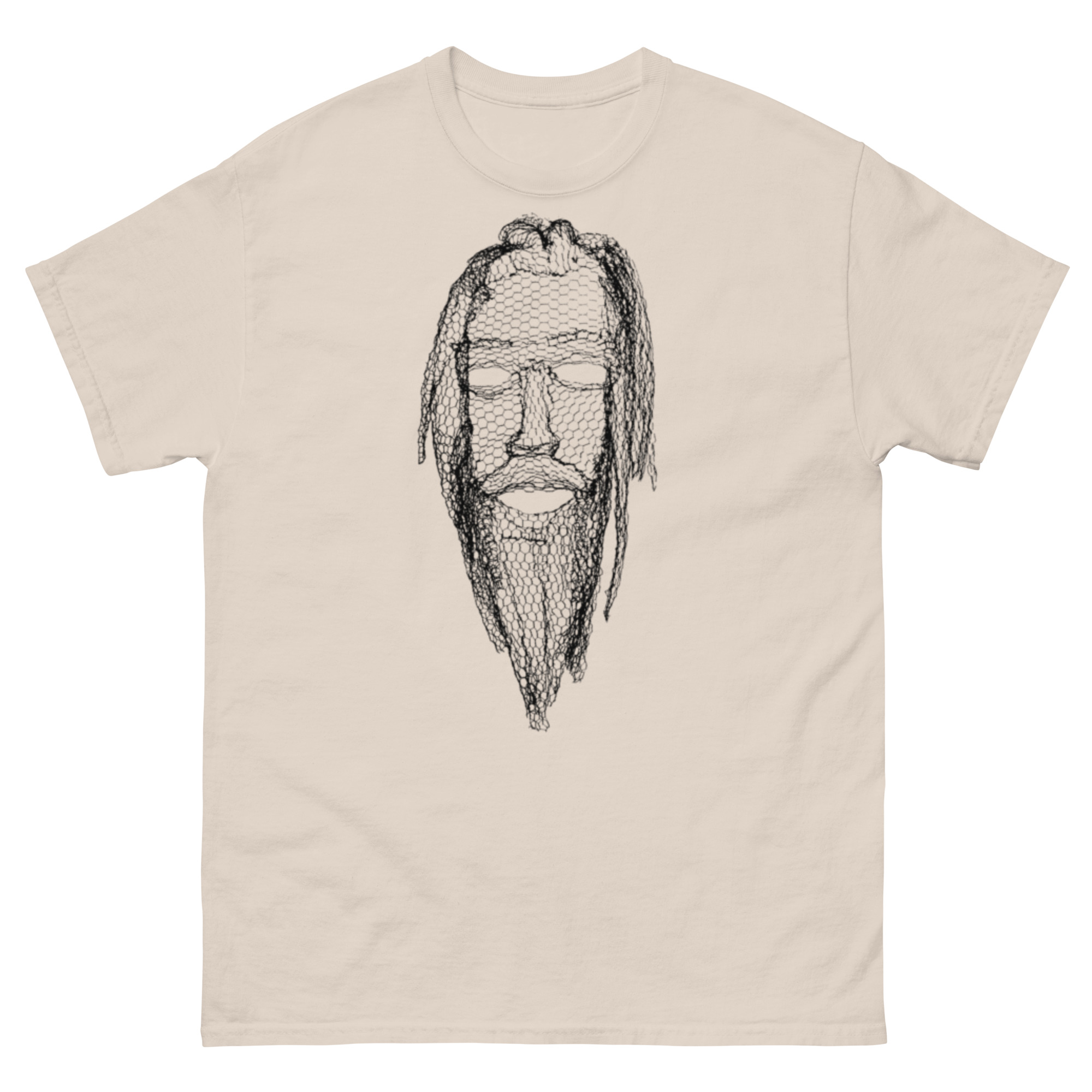 unisex-classic-tee-natural-front-68c7dc12e1667.jpg ChickenWired Wireman T-shirt - Image 4