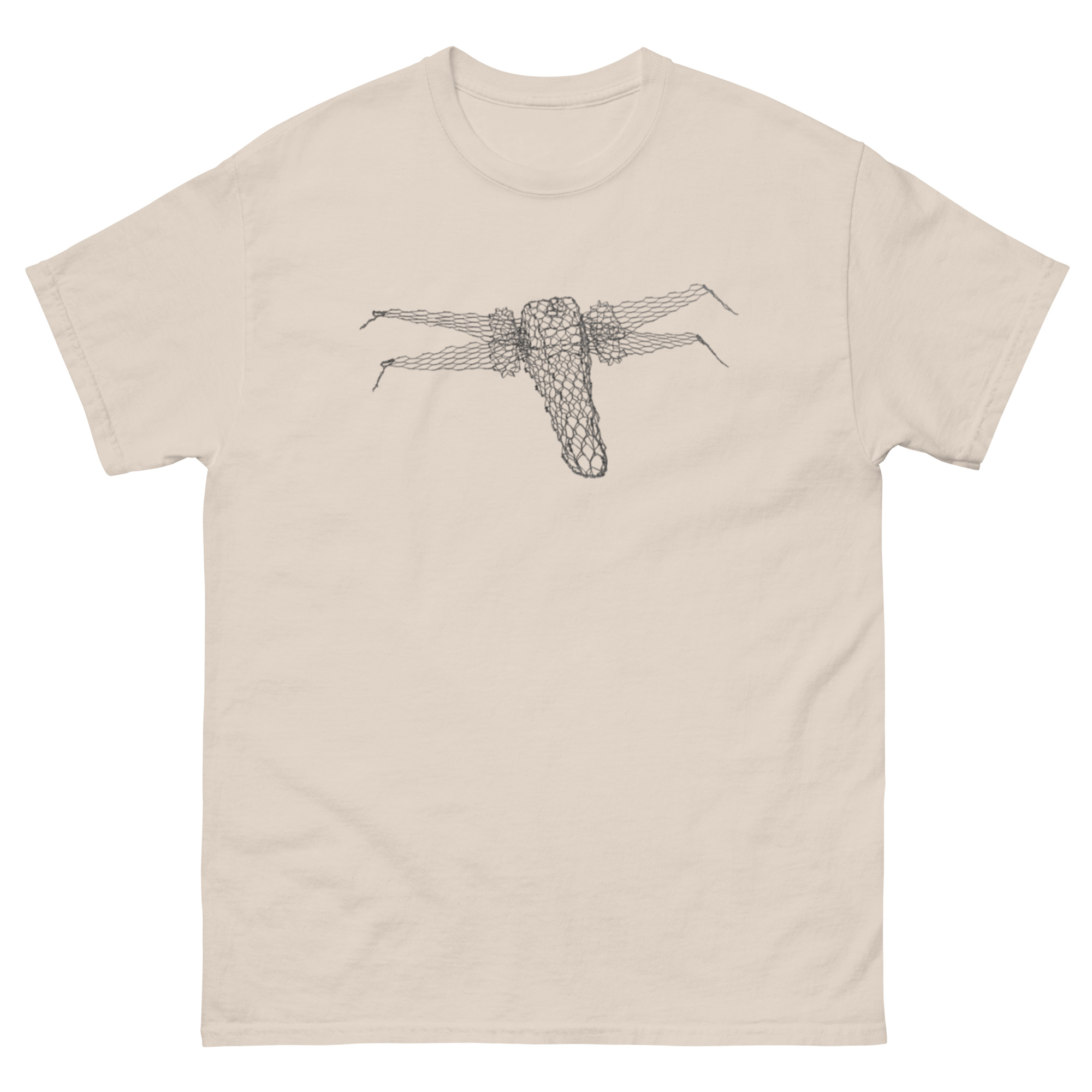 unisex-classic-tee-natural-front-68c82abf21e93.jpg ChickenWired Hero space ship sculpture T-shirt - Image 2