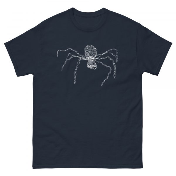 ChickenWired Spider sculpture T-shirt - Dark T-shirt style - Image 3