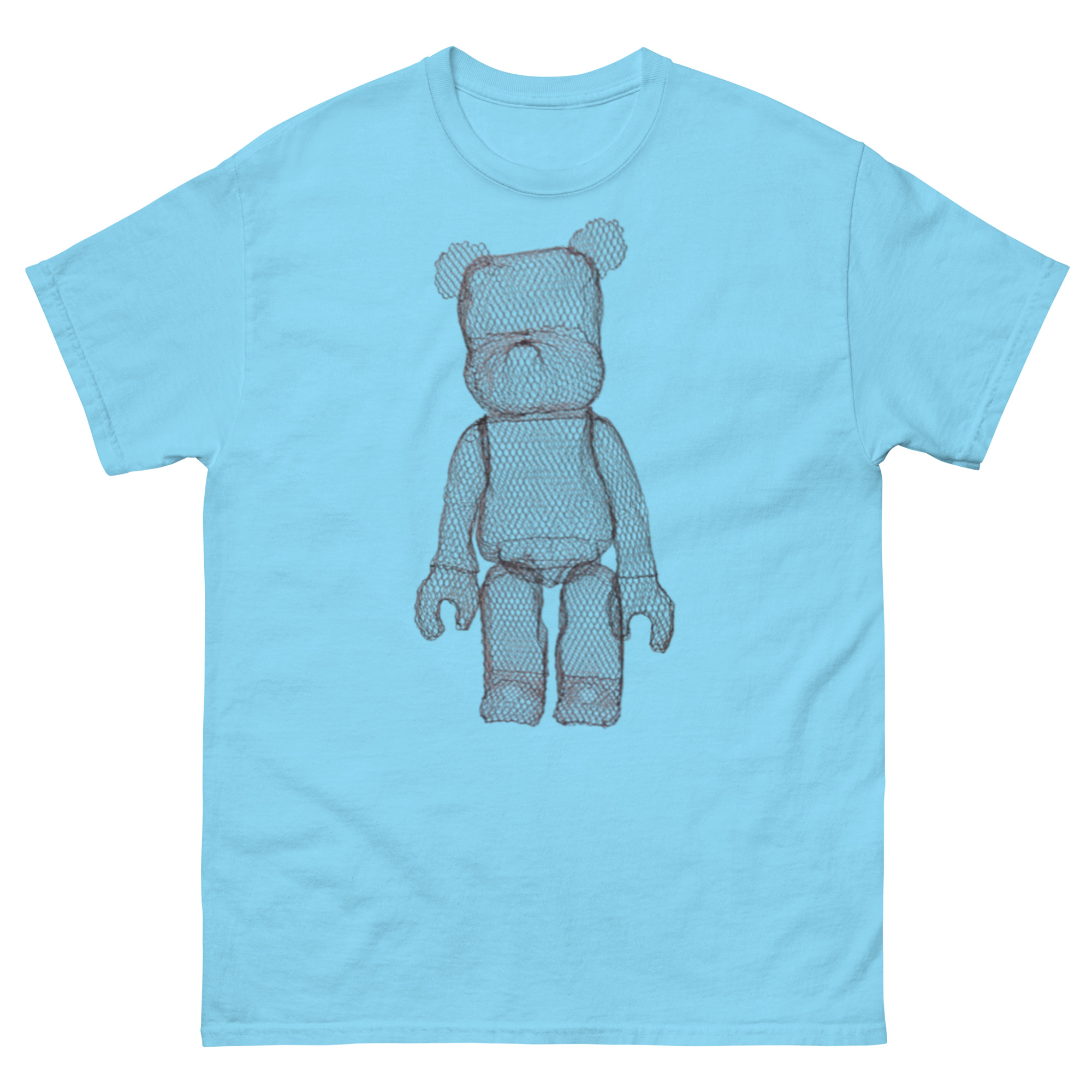 unisex-classic-tee-sky-front-68c7c414ef40a.jpg ChickenWired Wire bear T-shirt - Image 4