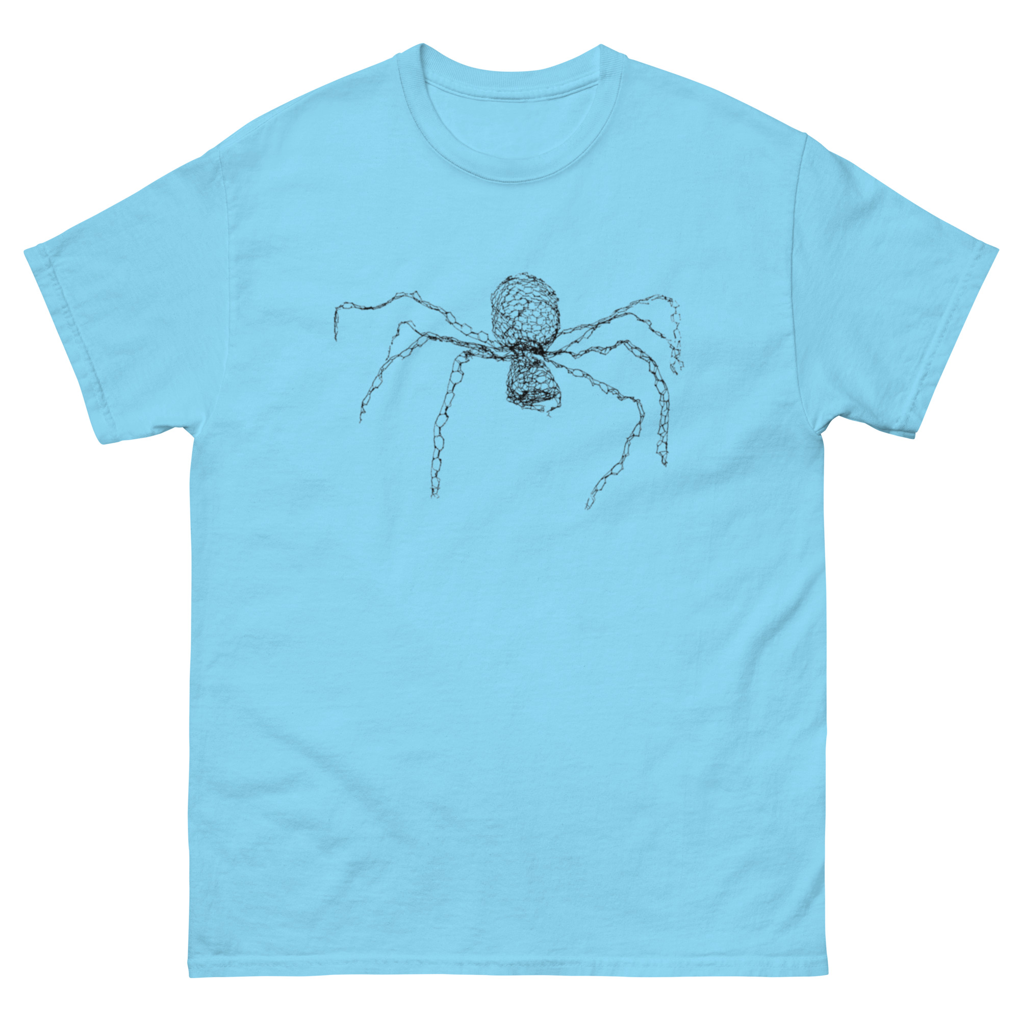 unisex-classic-tee-sky-front-68c7dd4373bea.jpg ChickenWired Spider T-shirt - Image 3
