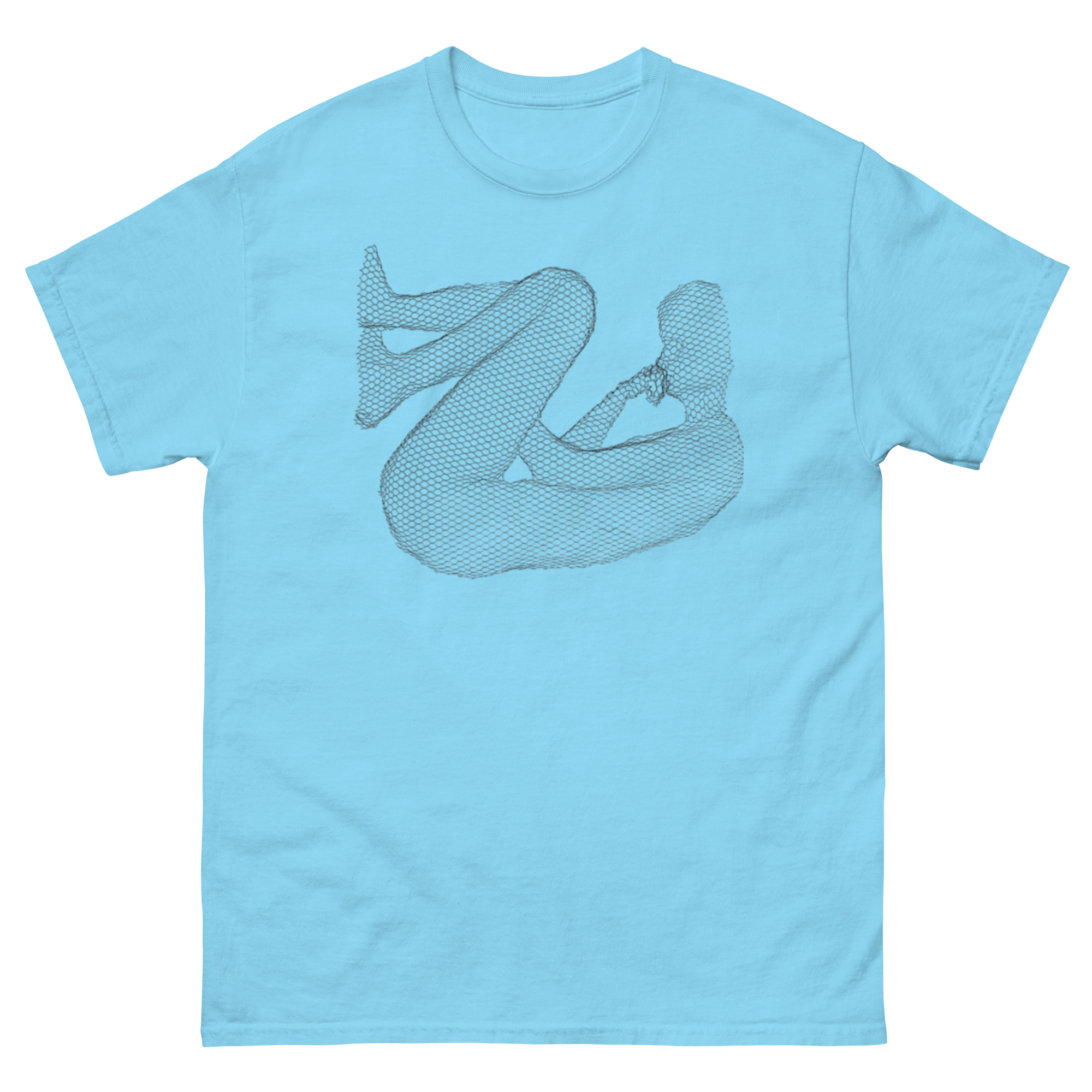 unisex-classic-tee-sky-front-68c7df67f02a0.jpg ChickenWired Deep in thought sculpture T-shirt - Image 2