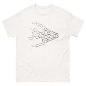 ChickenWired Angel fish sculpture T-shirt
