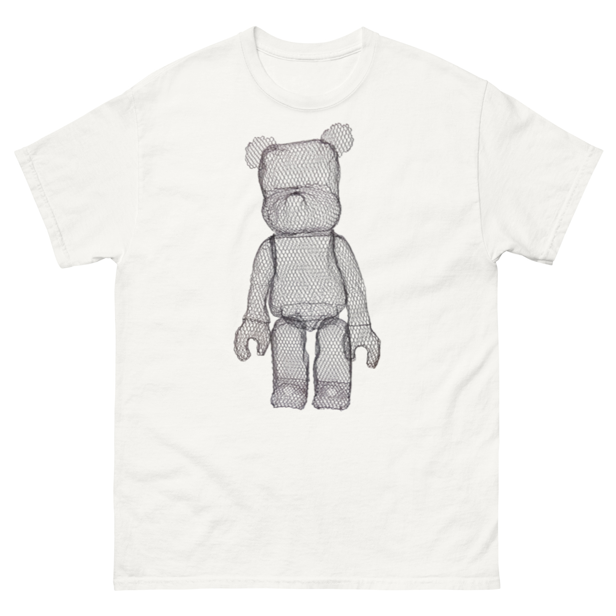 unisex-classic-tee-white-front-68c7bf8508346.jpg ChickenWired Wire bear T-shirt - Image 1