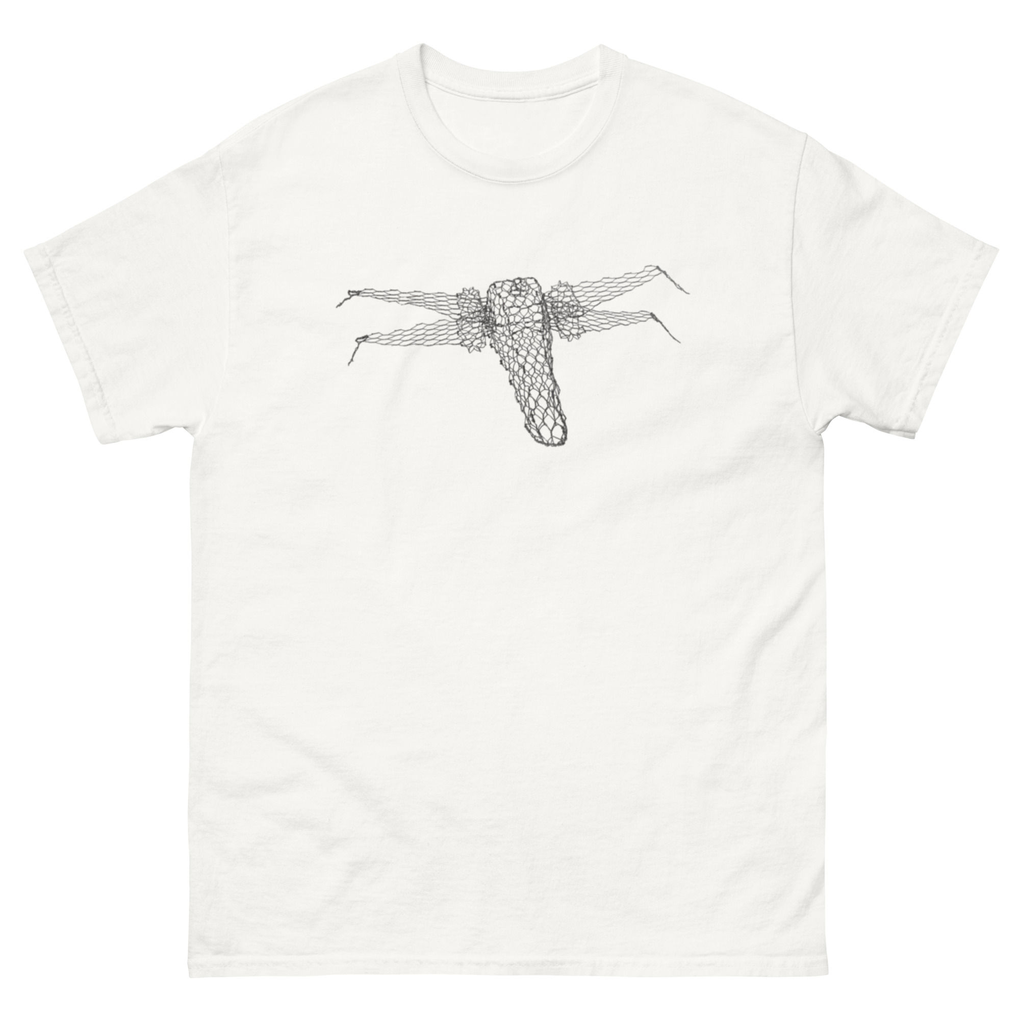 unisex-classic-tee-white-front-68c82abf28da8.jpg ChickenWired Hero space ship sculpture T-shirt - Image 1